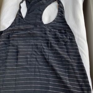 Women’s black striped tank top